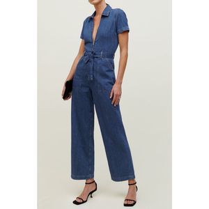 Reformation Blue Denim Jumpsuit Size 2 w/petite inseam